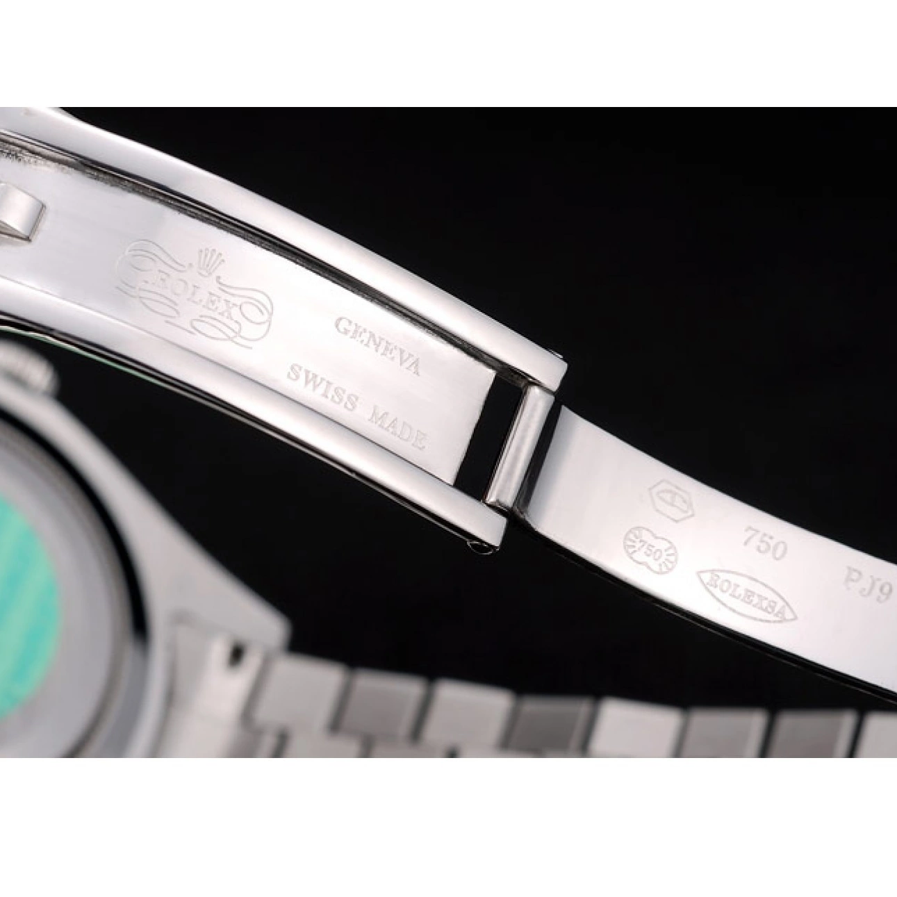 Aaa replica watch Bezel Rolex Swiss Ribbed Silver 41995 DayDate Stainless Steel Dial 0801
